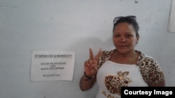 Donaida Pérez Paseiro, prisionera política arrestada y condenada por participar en las protestas del 11J en Placetas, Villa Clara.