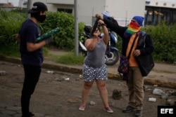 Estudiantes nicaragüenses se concentran en contra del régimen de Ortega