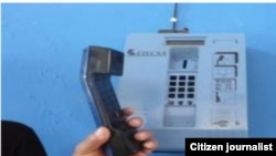 Reporta Cuba. Foto: Diosvani Calistre. Teléfono fijo roto.