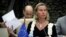 La jefa de la diplomacia de la Unión Europea, Federica Mogherini, la mañana del lunes en el segundo encuentro bilateral UE-Cuba en La Habana (Foto: AFP).