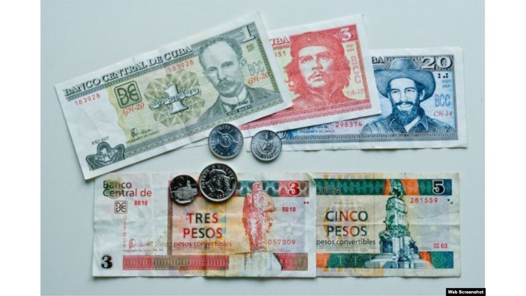 Monedas y billetes cubanos