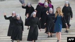 Hermanitas de los Pobres en la Corte Suprema en el 2016. (Archivo)