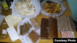 Alimentos confeccionados con la ayuda de personas que respondieron al llamado solidario por los presos del 11J. (Foto: Facebook)