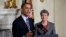El presidente Obama con Sally Jewell