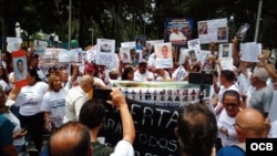 Familiares de presos políticos se movilizan en Caracas (CLIPPVE)