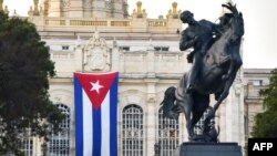 Monumento a José Martí en La Habana, réplica exacta al de Parque Central, en Nueva York. (Adalberto Roque/ AFP)