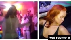 Rihanna bailando en Cuba en dos videos difundidos por YouTube.