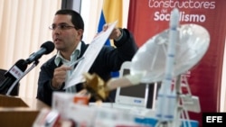 Ministro venezolano de Ciencias y Tecnologías Jorge Arreaza 