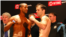 Rancés Barthelemy (i) versus Fernando David "El Vasco" Saucedo (d).