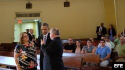 Obama visita la Ermita de la Caridad 