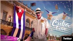 El pasquín electoral de John McAfee desde su "exilio" en La Habana, según aparece en su cuenta de Twitter.