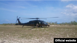 Un helicóptero para transportar los migrantes de Isla Mona.
