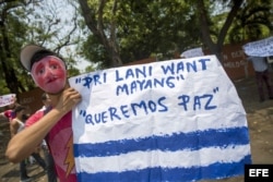 Campesinos de Nicaragua viajan a Managua al grito de "¡Que se vaya Daniel!".