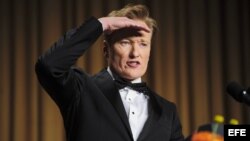 El presentador estadounidense de la televisión nocturna Conan O'Brien. 
