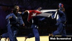 Judokas cubanas. Archivo.