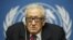 El mediador del proceso de paz para Siria, Lajdar Brahimi