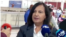 Dinorah Figuera, presidenta de la Asamblea de Venezuela electa en 2015, declaró este jueves a su llegada a Maiquetía. (VPITV)