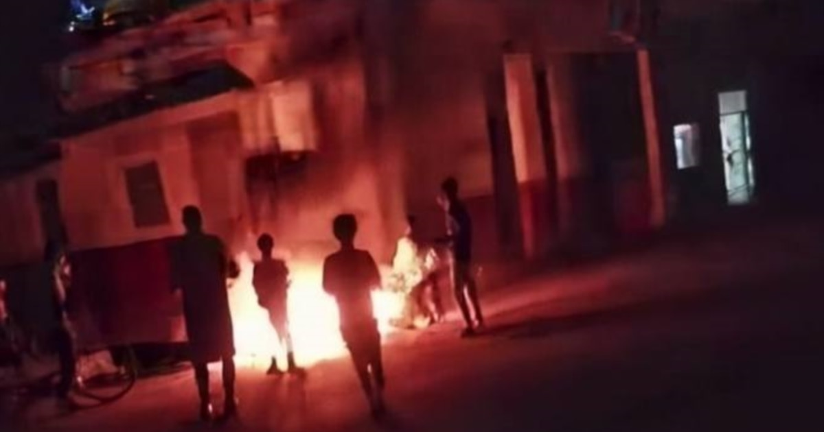 Vecinos de El Cano, en La Habana, protestan por los apagones