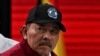 El presidente de Nicaragua Daniel Ortega durant euna reunión del ALBA en Caracas. 