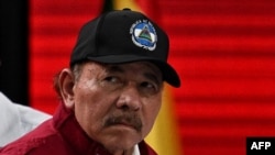 El presidente de Nicaragua Daniel Ortega durant euna reunión del ALBA en Caracas. 