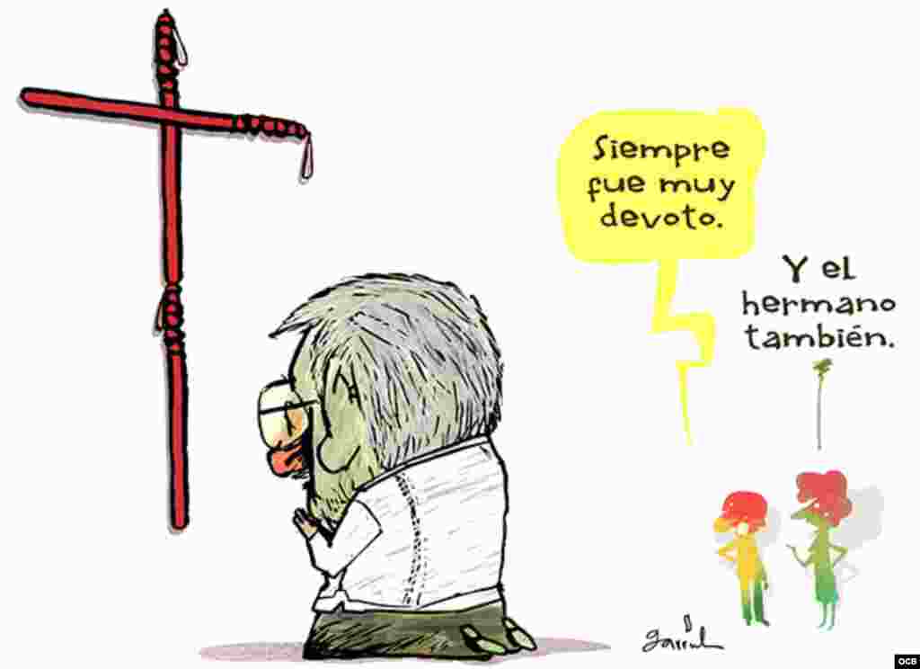 Garrincha's cartoon about religion & repression