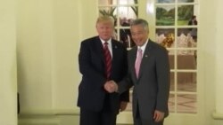 Trump y Lee conversan en reunión previa a cumbre en Singapur