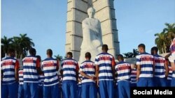 Otra imagen impactante de nuevo uniforme de atletas cubanos que irán a Juegos Olímpicos de Río.