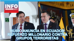 Rubio anuncia en Ecuador refuerzo millonario contra grupos terroristas