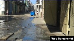  Vecinos denuncian contaminacion con aguas albañales en la Habana Vieja