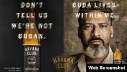Campaña de Bacardí para promocionar el ron Havana Club destilado en Puerto Rico. 