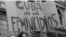 Protesta por violencia de género en Cuba.