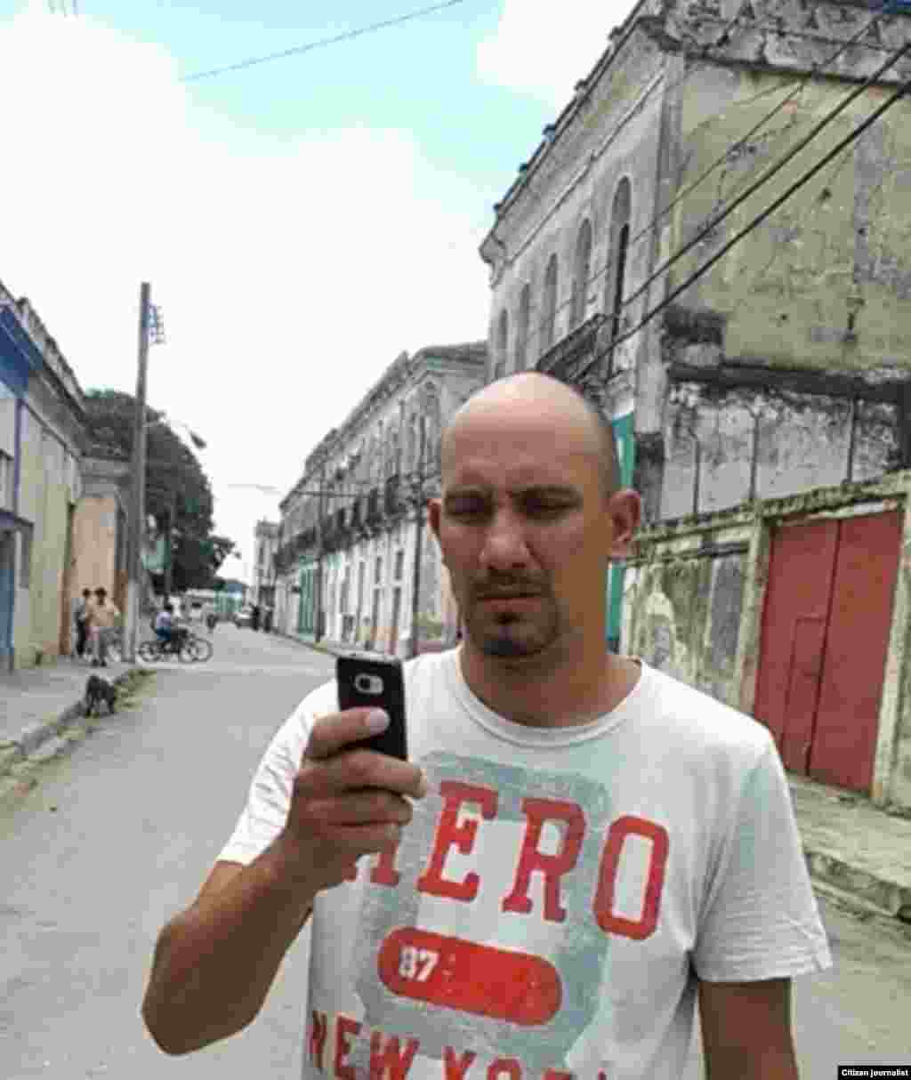 Reportero ciudadano Didier Martínez tuitea desde Sagua La Grande en Villa Clara