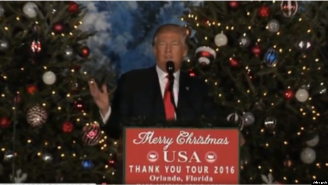 Trump en Orlando, Florida el 16 de diciembre de 2016.