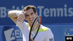 El campeón defensor de Wimbledon, el escocés Andy Murray. Foto de archivo.