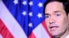 El secretario de Estado de EE. UU., Marco Rubio, habla con la prensa en la Embajada de EE. UU. en Roma, Italia, el 8 de mayo de 2026. STEFANO RELLANDINI/Pool vía REUTERS