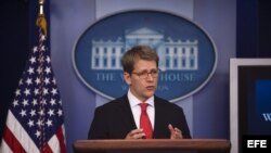 Jay Carney, portavoz de la Casa Blanca.