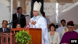 El cardenal nicaragüense Leopoldo Brenes. Archivo.