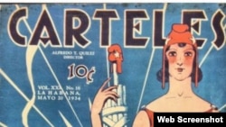 Portada de la revista Carteles.