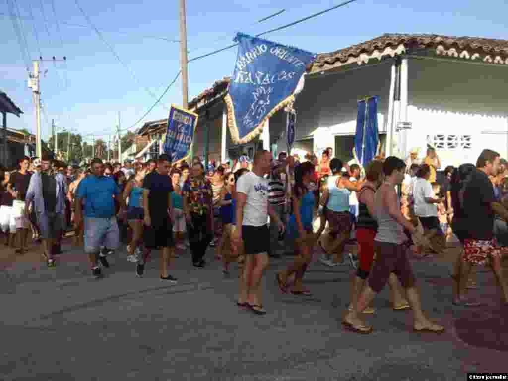 Reporta Cuba Simulacro de Parrandas en Vueltas el 27 de septiembre. Foto Niurcys Acosta. 