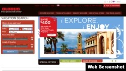 Globus le da publicidad en su página web al viaje a Cuba junto a una excursión tradicional a la Toscana, en Italia.