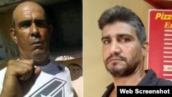 Dos nuevos presos políticos en Cuba, Luis Enrique Santos Caballero (izq.) y Yasser Fernando Rodríguez González (der.).