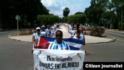 Reporta Cuba. Damas de Blanco, domingo 23 de agosto. Foto: Ángel Moya.