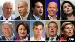 Candidatos presidenciales demócratas en las elecciones 2020.