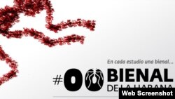 Promocional de la alternativa #00BienalDeLaHabana, convocada por los artistas Luis M. Otero y Yanelis Núñez.