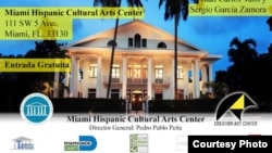 Tertulia mensual que Luis de la Paz realiza en el Miami Hispanic Cultural Art Center.
