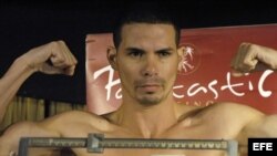 El boxeador Richard Abril.