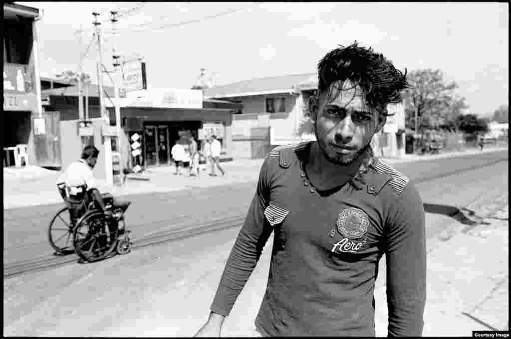 Migrante cubano en Costa Rica, captado por el fotógrafo Geandy Pavón. 