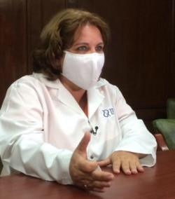 La Dra. Dagmar García Rivera, directora de Investigaciones del Instituto Finlay de Vacunas (IFV), en una foto de Cubadebate.