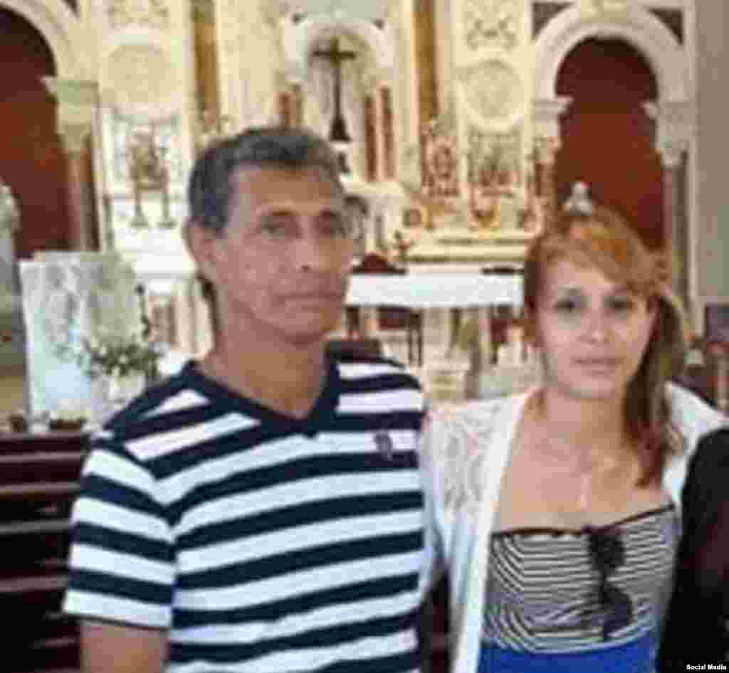 Victimas del accidente aéreo: Leticia Almenares y su padre Guillermo, Holguín.
