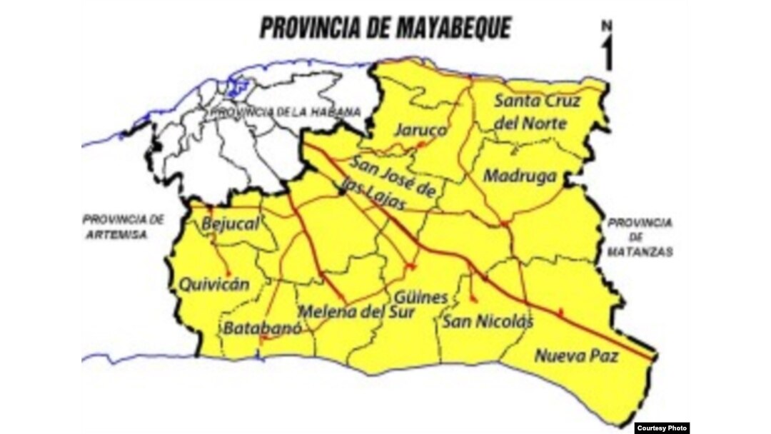 Surgidero de Batabanó, cerca del límite sur entre las provincias de Mayabeque y Artemisa.